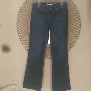 New Condition! White House Black Market Trouser Jeans Size 6 Dark Wash